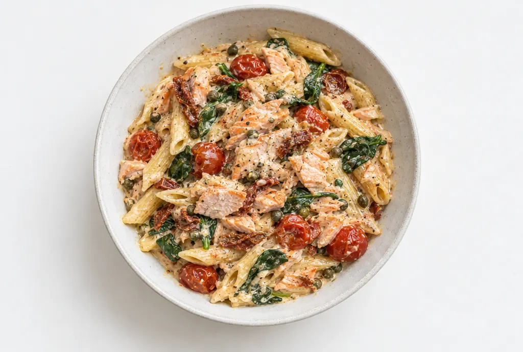 Creamy Salmon Pasta Bake