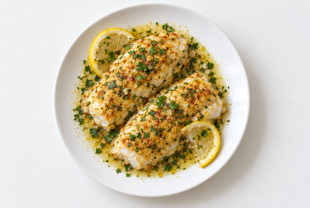 Mediterranean Baked Cod