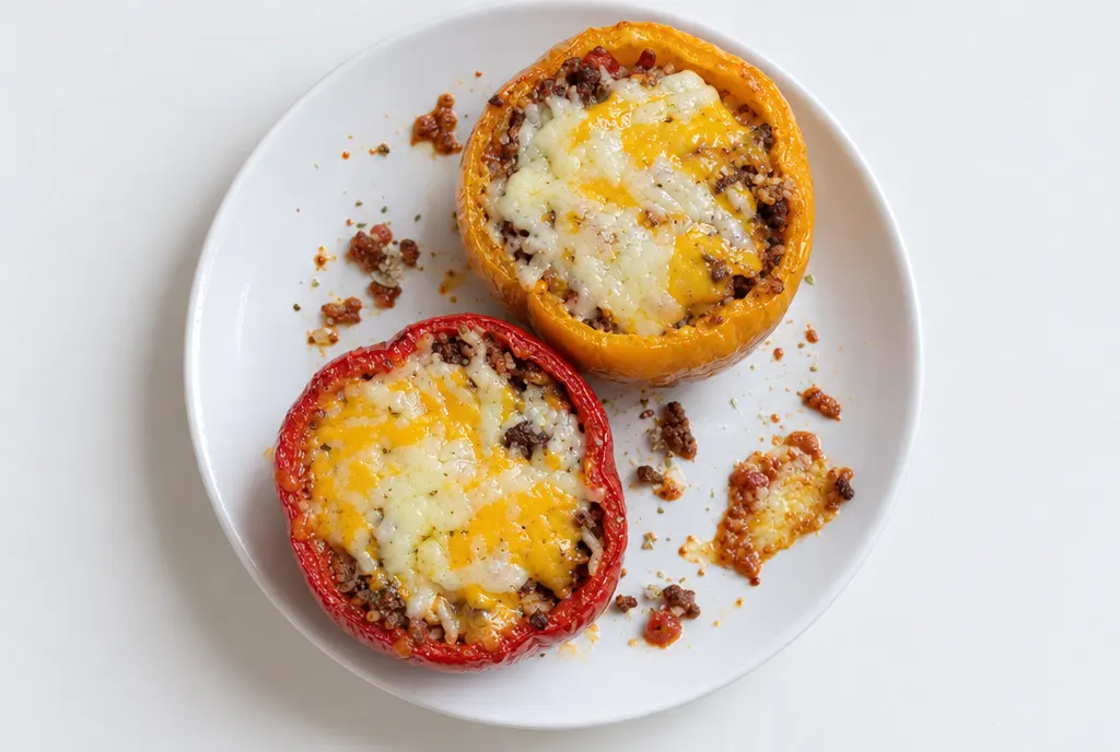 Beef and Rice Stuffed Peppers