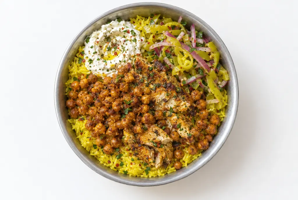 Mediterranean Chicken Rice Bowl