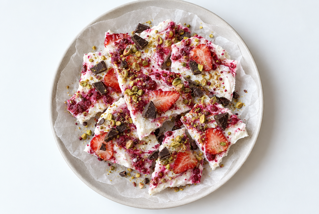 Berry Frozen Yogurt Bark