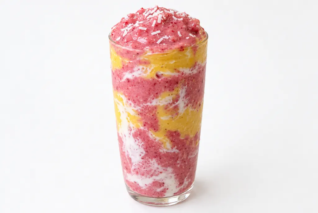 Mango Strawberry Coconut Smoothie