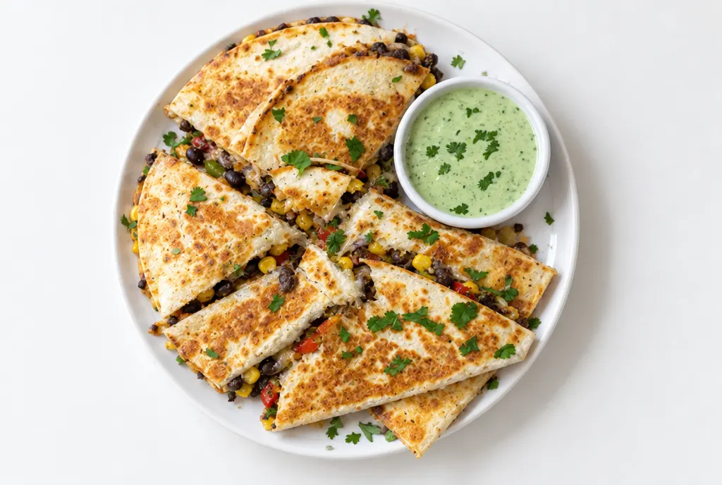 Mexican Black Bean Quesadillas
