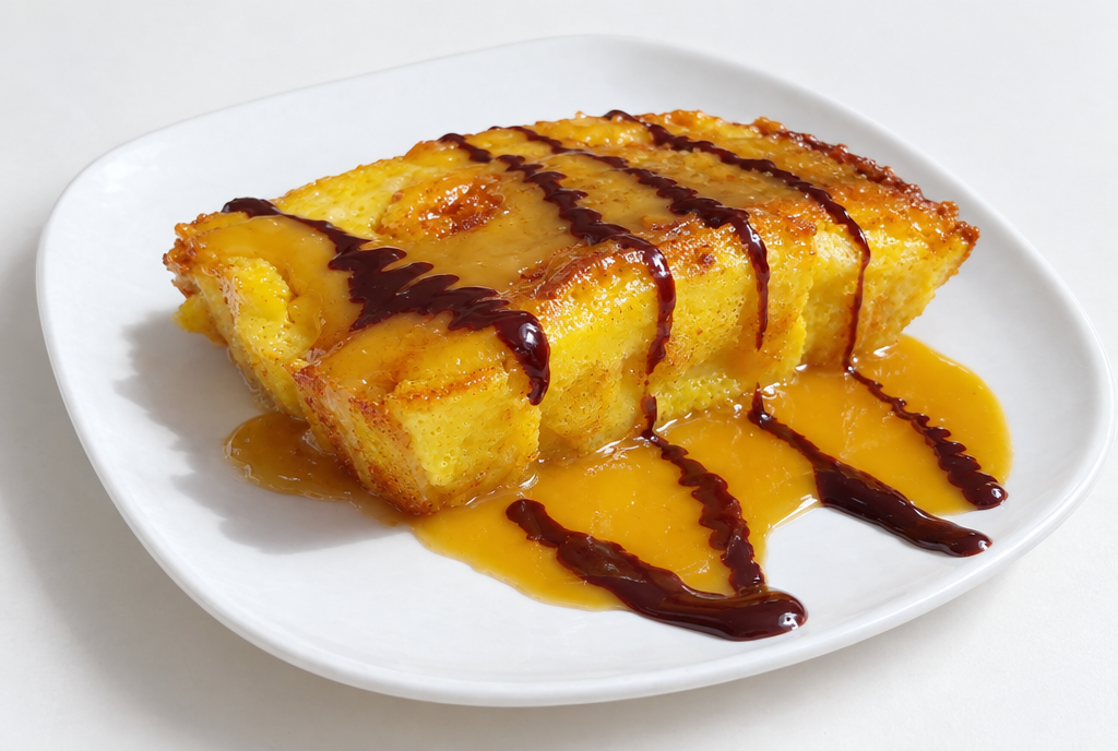 Baked Vanilla Custard Cake