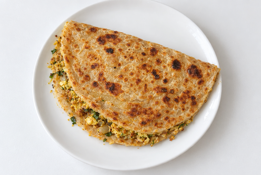 5 Minute Egg Paratha