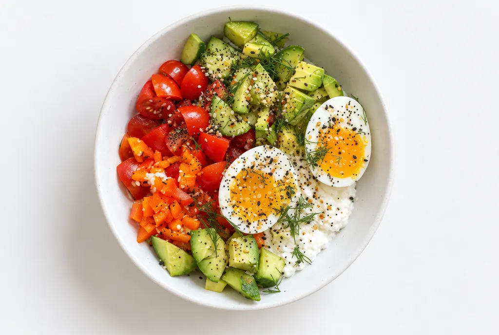 Avocado Cottage Cheese Breakfast Bowl