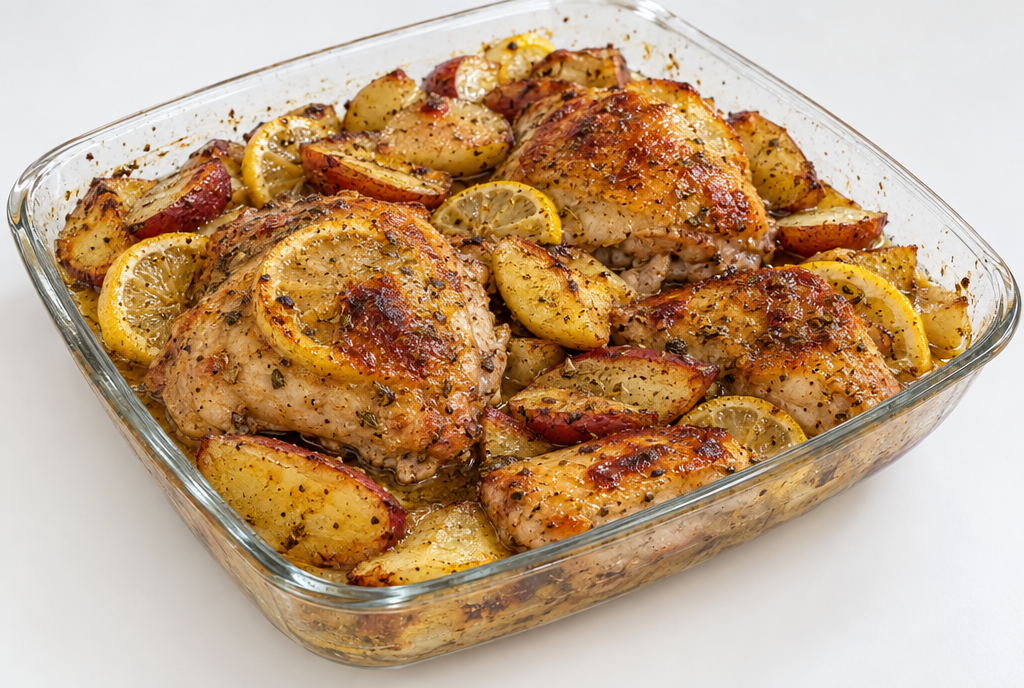 Greek Lemon Chicken and Potatoes