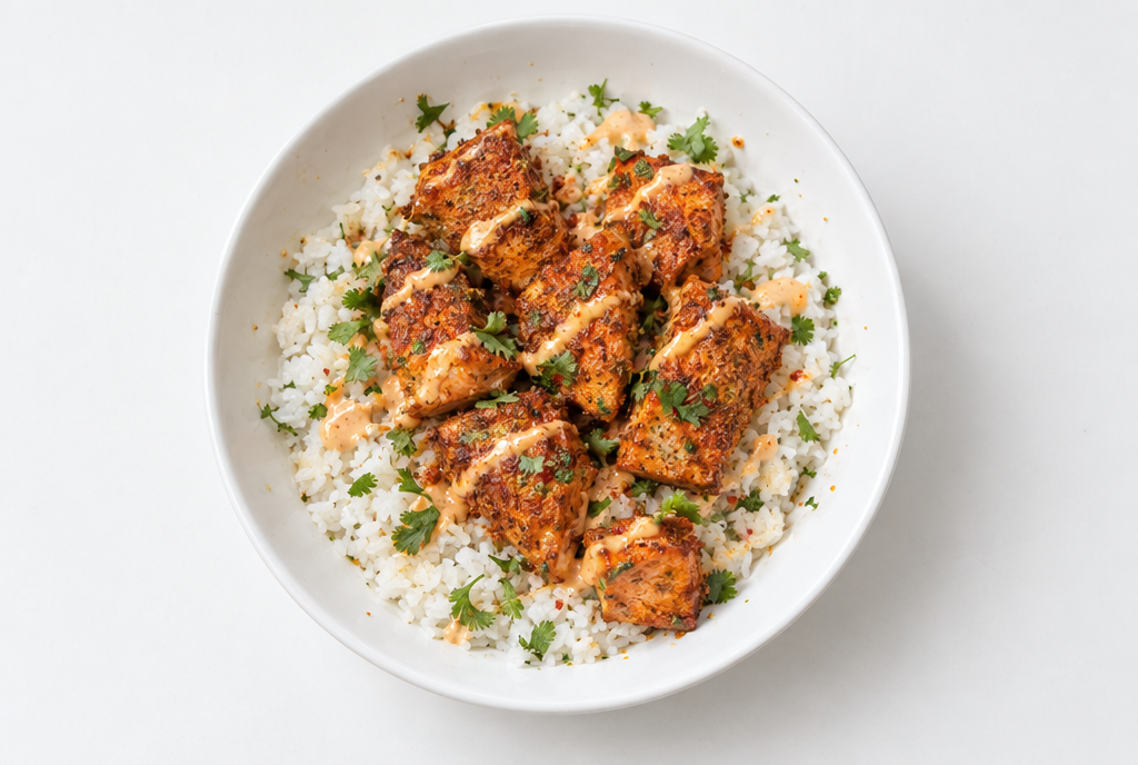 Smoky Chipotle Salmon and Rice