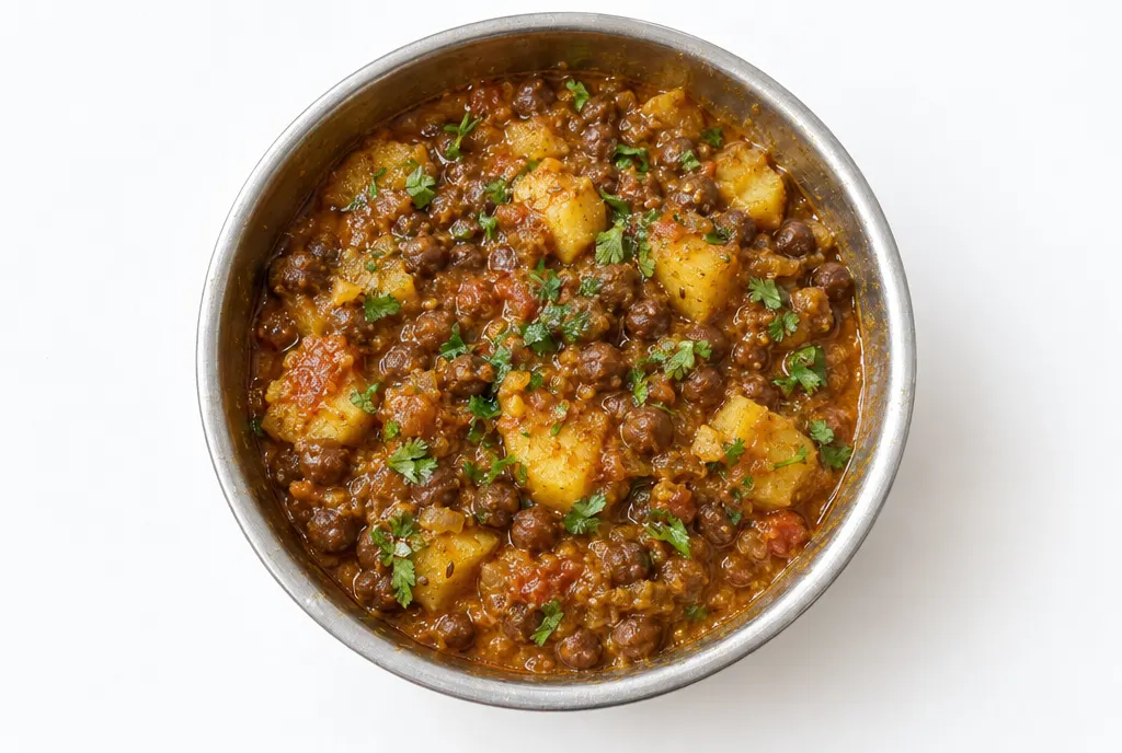 Kala Chana Aloo Curry