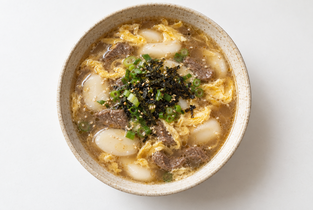 Tteokguk (Korean Rice Cake Soup)