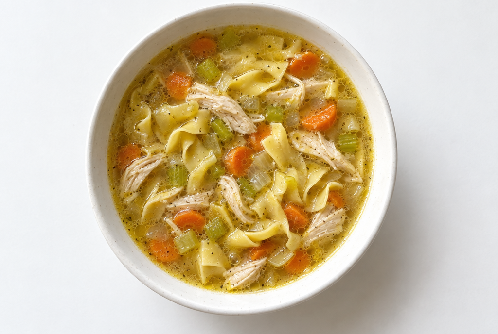 High-Protein Chicken Noodle Soup