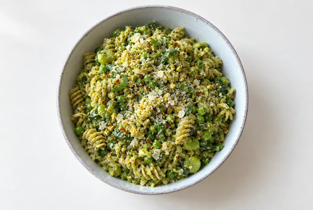 Freezer Greens Lentil Pasta