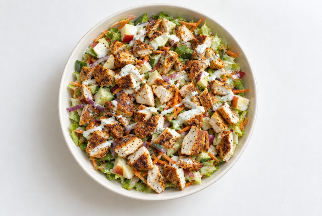 Grilled Chicken Salad with Yogurt Dressing