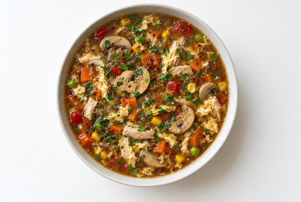 Hot Chicken Vegetable Soup