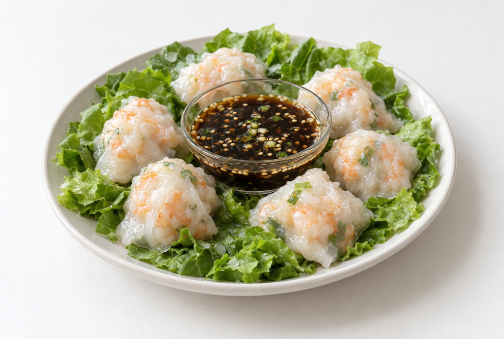Steamed Shrimp Rice Paper Dumplings