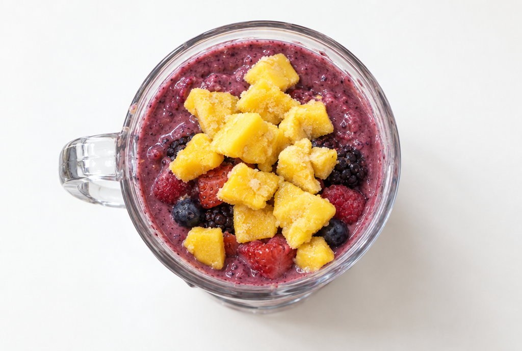 Berry Mango Protein Smoothie Bowl