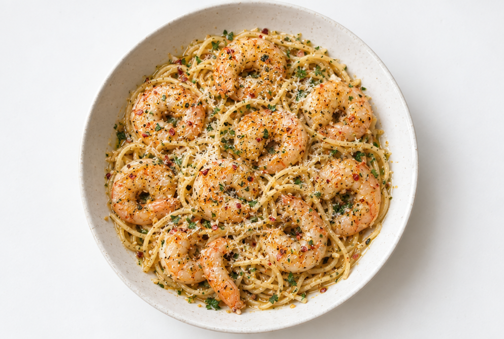 Garlic Butter Shrimp Pasta