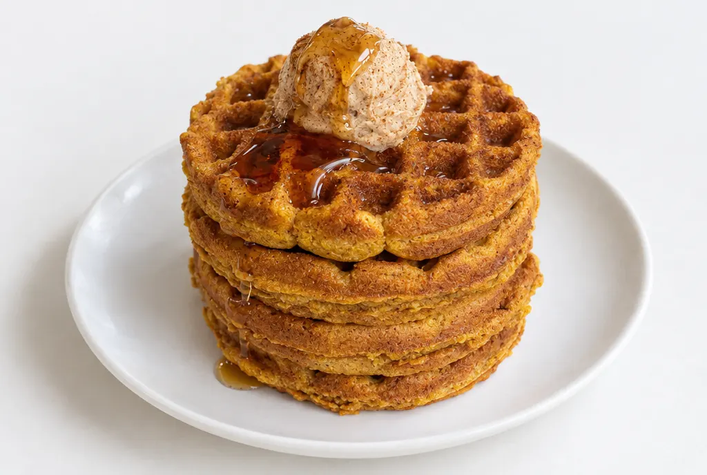 Pumpkin Spice Mini Waffles