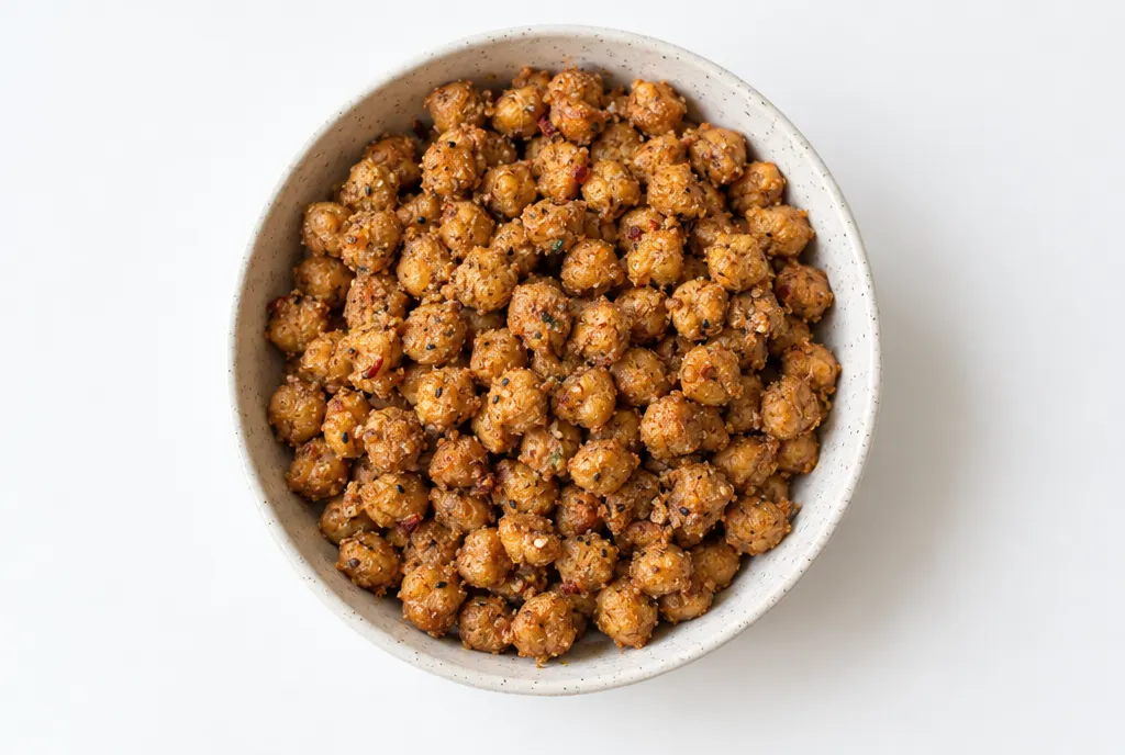 Crispy Tahini Chickpeas
