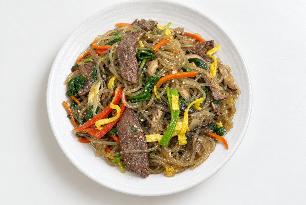 Japchae (Korean Glass Noodles)