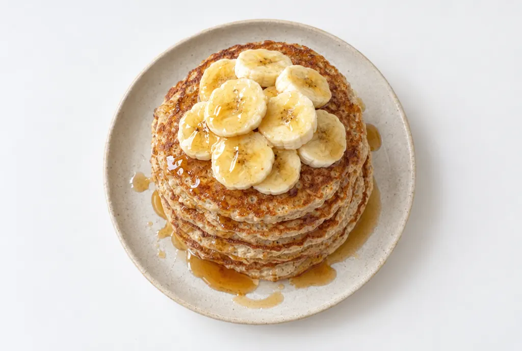Blender Oat Banana Pancakes
