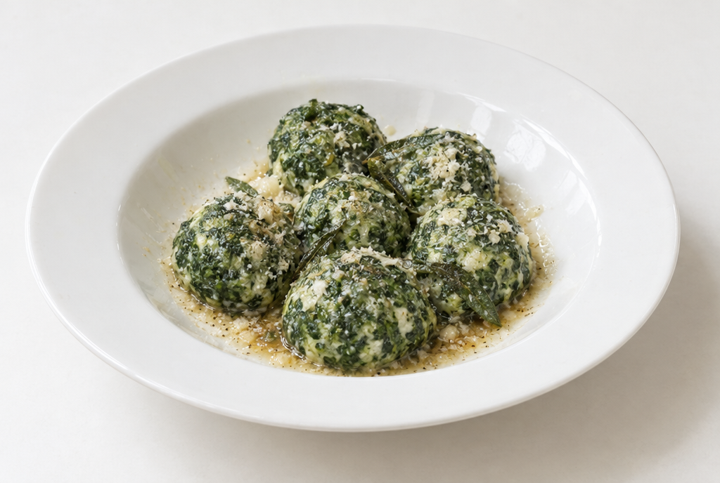 Ricotta and Spinach Gnudi