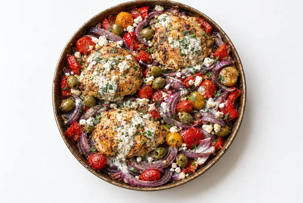 Mediterranean Sheet Pan Chicken