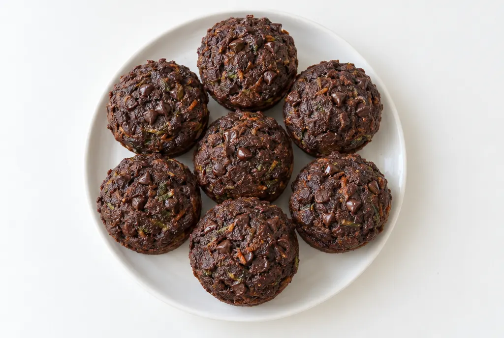 Chocolate Veggie Muffins