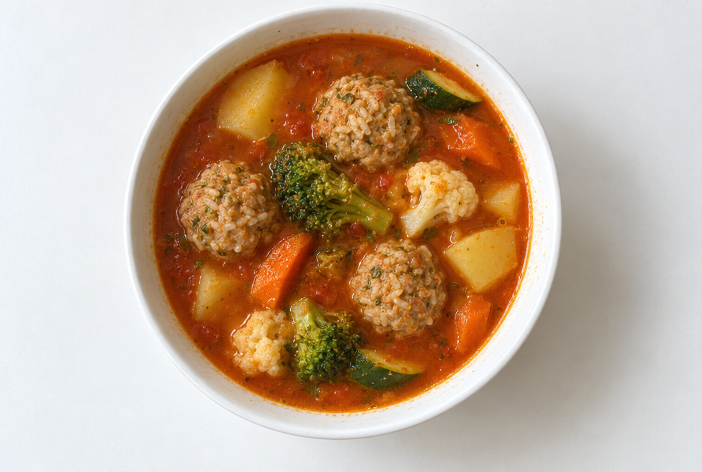 Turkey Albóndigas Soup