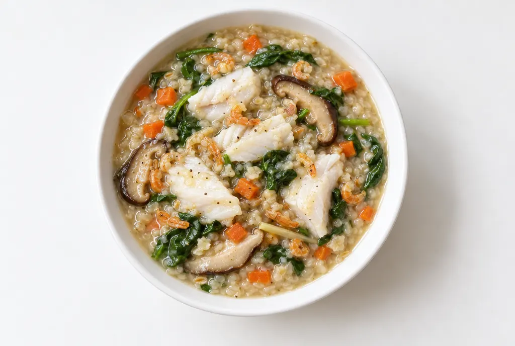 Savory Fish Oat Porridge
